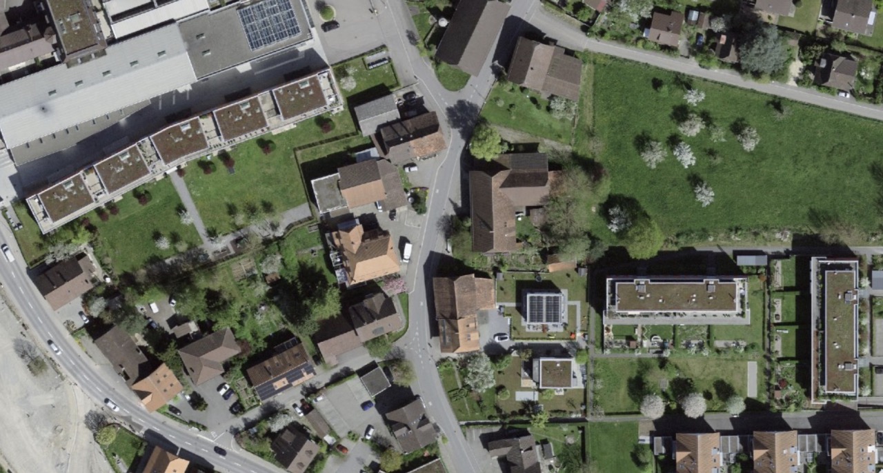 Bushaltestelle Poly-Areal