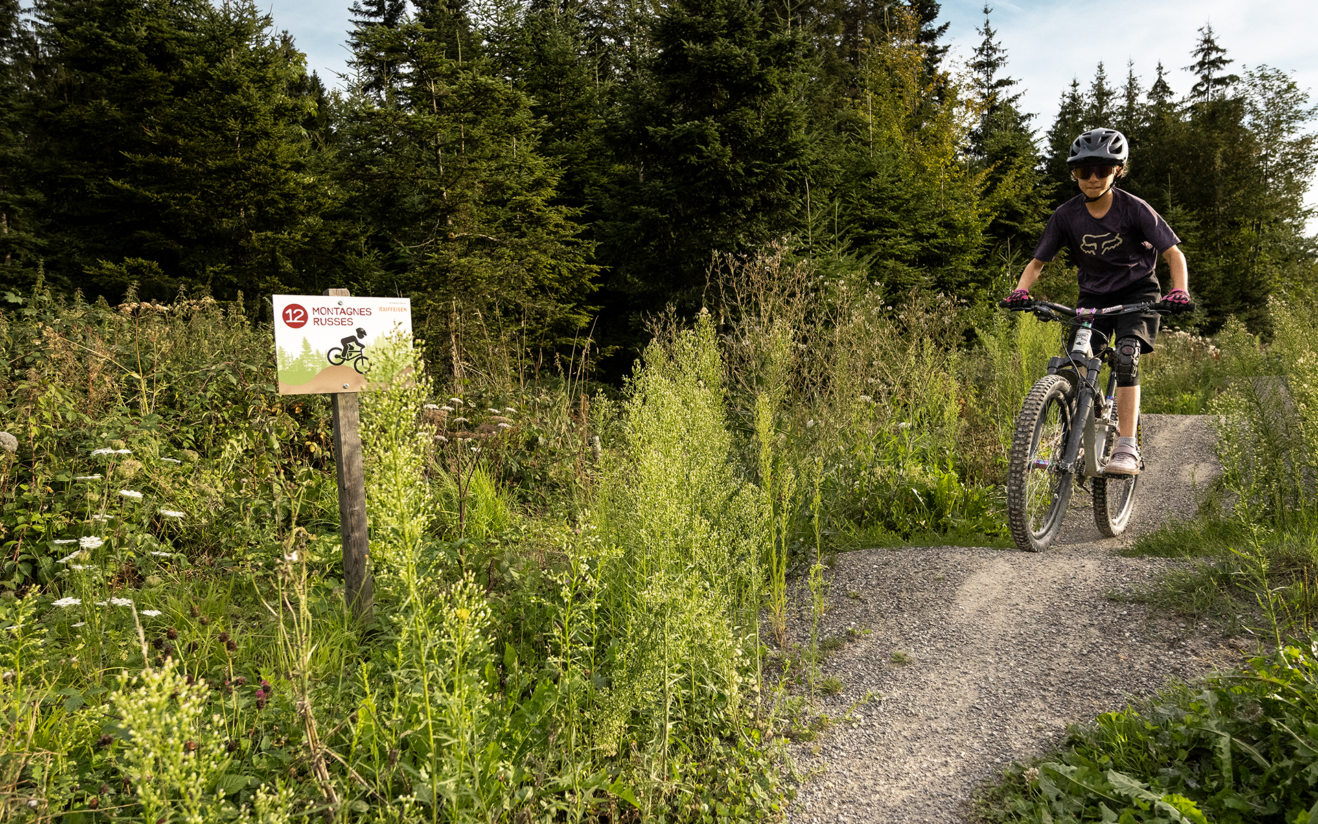 Mountainbike-Hindernisparcours